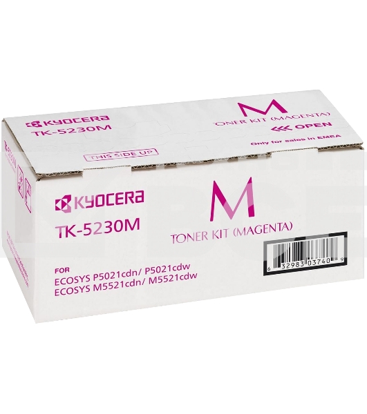 Картридж лазерный Kyocera TK-5230M (1T02R9BNL0) пурпурный для P5021cdn/cdw, P5026cdn/cdw, M5521cdn/cdw, M5526cdn/cdw 2200 стр.