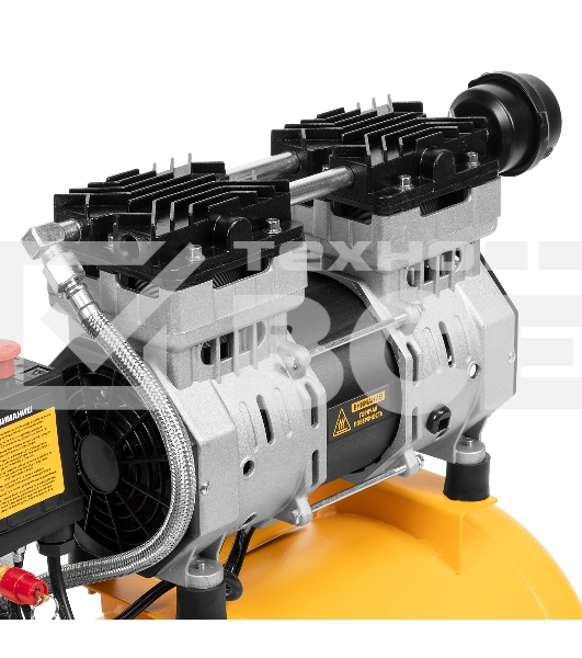 Компрессор DLS950/24 безмаслянный малошумный  950 Вт, 165 л/мин,ресивер 24 л  Denzel