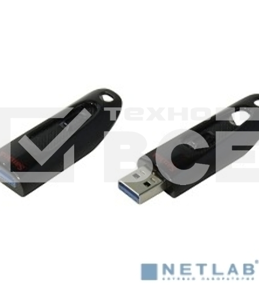 Флеш диск Sandisk 256Gb Ultra SDCZ48-256G-U46 USB3.0 черный