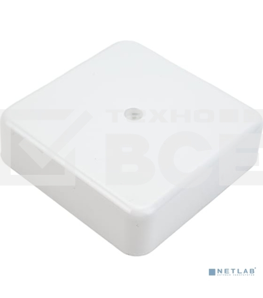 Коробка КМ41212-01 распаячная Iek UKO10-075-075-020-K01 для о/п 75х75х20 мм белая (6 клемм 6мм2)
