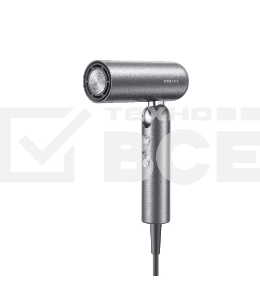 Фен Dreame AHD51 серый космос, 1300 Вт, компактный, ионизация