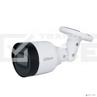 Уличная цилиндрическая IP-видеокамера DAHUA DH-IPC-HFW1839TCP-A-IL-0360B-S6 SmartDualLight 8Мп, 1/2.7” CMOS, объектив 3.6мм, обнаружение людей, микрофон, ИК 30м, LED 30м, IP67, металл/пластик