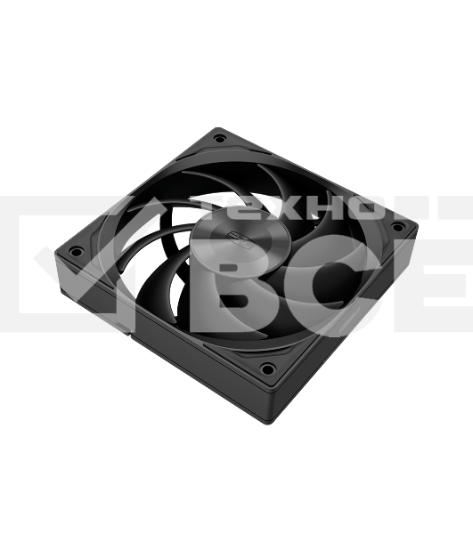 Кулер для ПК PCCooler F5R120 BK 3IN1 черный (120x120x25mm, 4-pin PWM, 46CFM, 26.88dBA, 1800RPM, 3pcs)