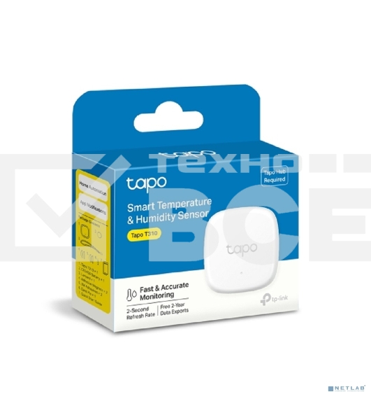 Умный датчик температуры и влажности TP-Link Tapo T310, 868 МГц, питание от батарейки CR2450