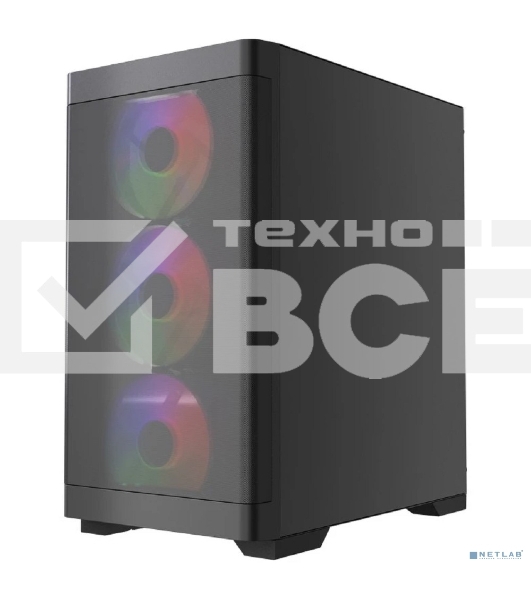 Корпус PowerCase Mistral Micro A13B, Micro-Tower, чёрный