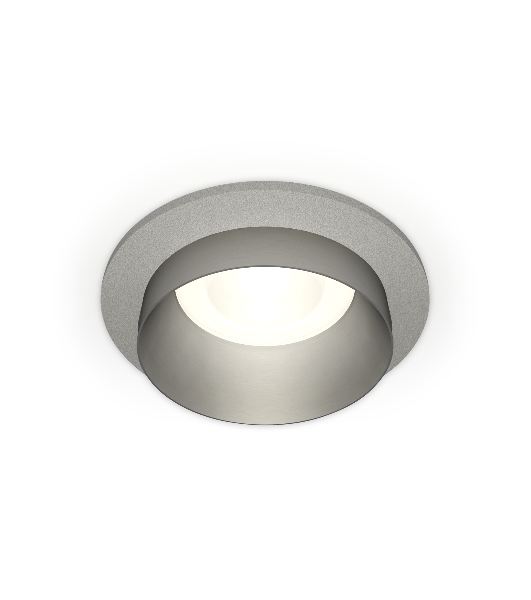 Комплект встраиваемого светильника Ambrella light XC6514023 SGR/MCH серый песок/хром матовый MR16 GU5.3 (C6514, N6133)