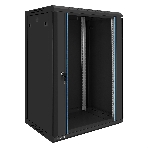 Шкаф телекоммуникационный 19' настенный 18U ExeGate EC-WM-18U.450.G.BLACK (19”, 18U, 600x450x901mm (ШхГхВ), передняя дверь закаленное стекло, съемные боковые панели, пыле- и влагозащита IP23, черный RAL 9004, 2 коробки), фото14