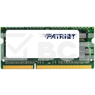 Оперативная память Patriot, DDR3L, 4GB (1x4 GB), 1600 MHz, CL11, SO-DIMM