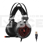 Наушники с микрофоном A4Tech G530 черный/серый 1.8м мониторы оголовье, фото 1