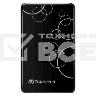 Внешний Жесткий диск Transcend USB 3.0 1Tb TS1TSJ25A3K StoreJet 25A3 2.5