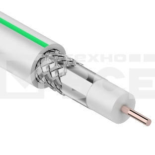 Кабель коаксиальный PROconnect SAT 703 B, CCS/Al/Al, 75%, 75 Ом, бухта 100 м, белый