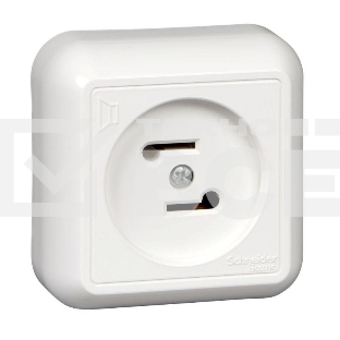 Розетка радиотрансляционная ОП Прима 30В 50-10000Гц бел. (опт. упак) SchE RPVA-B