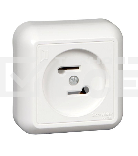 Розетка радиотрансляционная ОП Прима 30В 50-10000Гц бел. (опт. упак) SchE RPVA-B