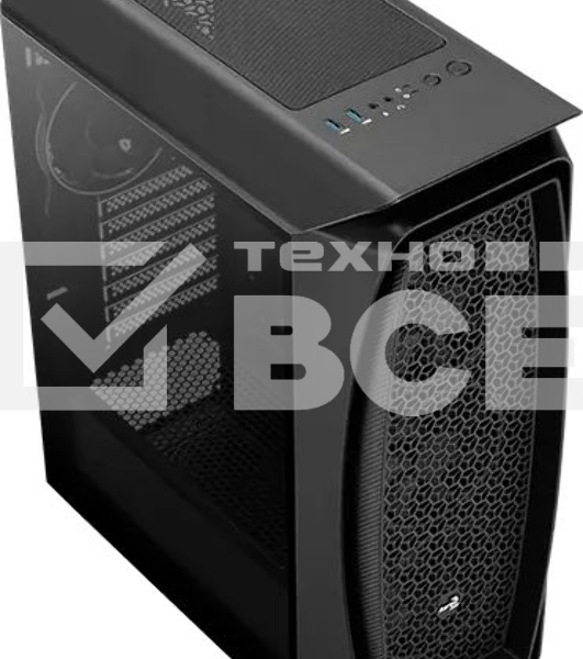 Компьютерный корпус Aerocool / Formula Aero One Eclipse-G-BK-v1 черный без БП ATX 4x120mm 2xUSB3.0 audio