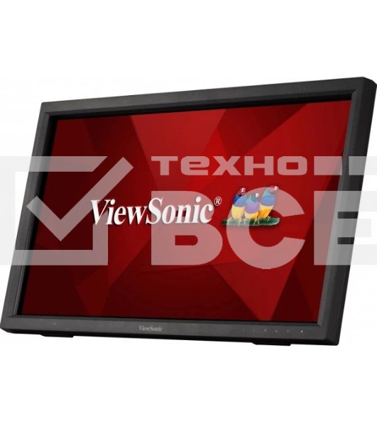 Монитор 21.5' ViewSonic TD2223 VA 1920x1080, 75 Гц, 6.5 мс, 16:9, 250 кд/м², VGA, DVI-D, HDMI 1.4, DP, USB Hub (2×USB 2.0), 3.5 Jack, аудиовход, динамики (2×2 Вт), сенсорный экран (IR Touch), черный
