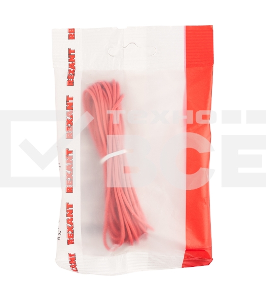 Провод автомобильный ПГВА/ПВАМ Rexant 1х0,50 мм красный, мини-бухта 5 метров