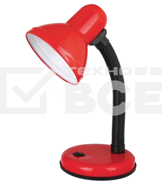 Светильник UF-301 С04 настол. 230В 60Вт красн. Ultraflash 12358