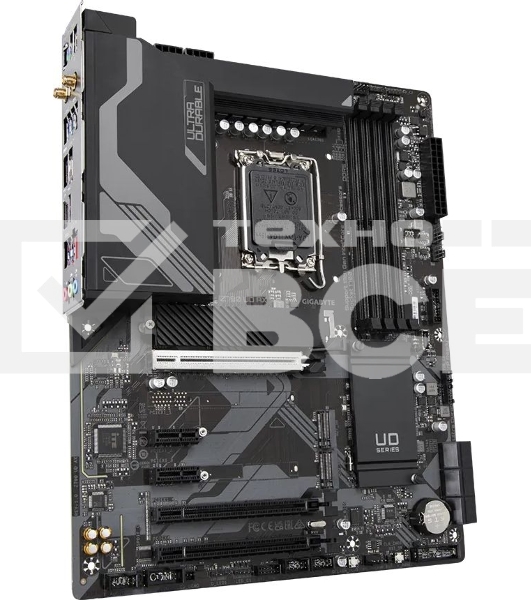 Материнская плата Gigabyte Z790 UD AX (V1.1/V1.2), LGA 1700, Intel Z790, 4xDDR5, 6xSATA, 3xM.2, 1xPCIe 5.0 x16, 1xPCIe 4.0 x4, 1xPCIe 3.0 x1, 1xHDMI, 1xDP, 1x 2.5Gb LAN, 4xUSB-A 2.0, 4xUSB-A 3.2 Gen 1, 1xUSB-A 3.2 Gen 2, 1xUSB-C 3.2 Gen 2x2, 7.1, ATX