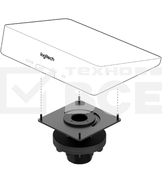 Крепление Logitech Table Mount for Tap низкопрофильное шарнирное настольное для Logitech Tap