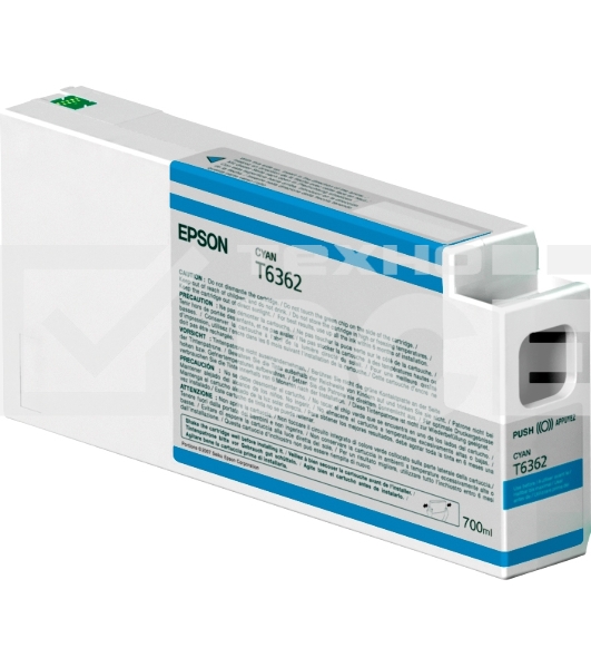 Картридж струйный Epson C13T636200 голубой (700 мл) для Stylus 7700, 7890, 7900, 9700, 9890, 9900, WT7900