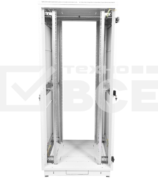 Шкаф серверный ЦМО (ШТК-М-42.8.10-48АА) напольный 42U 800x1000мм пер.дв.перфор. задн.дв.перфор.2-хст. 2 бок.пан. направл.под закл.гайки 710кг серый 855мм 129.15кг 180град. 2030мм IP20 сталь