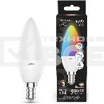 Лампа Свеча Gauss 6W E14 RGBW+димирование LED 1/10/100, фото2