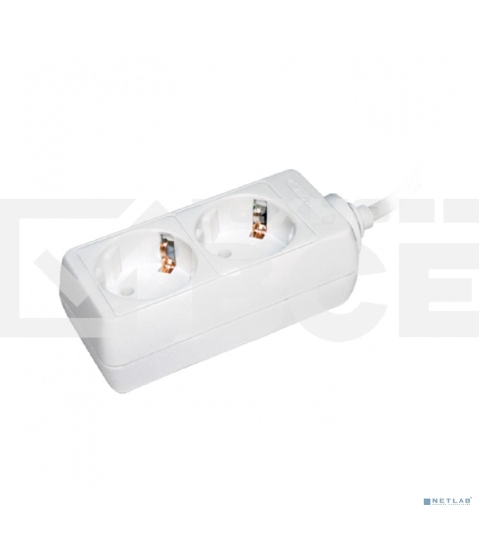 Удлинитель Iek WYP10-16-02-05-Z-N У02 2 места 2Р+РЕ/5 метров 3х1мм2 16А/250 IEK