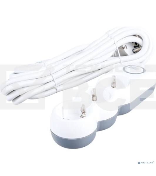 Удлинитель IEK У03В 3 места 2P+PE/5м 3х1,5 мм2 16А/250В UNO