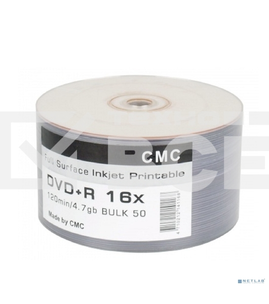 Диски CMC DVD+R 4,7 Gb 16x Bulk/50 Full Ink Print