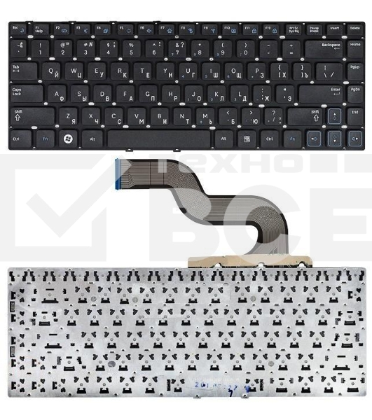 Клавиатура для ноутбука Samsung RC410, черная