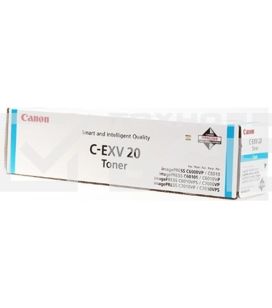Картридж лазерный CANON C-EXV20 TONER CYAN синий (35000 стр.) для Canon imagePRESS C6000VP/ 7000VP