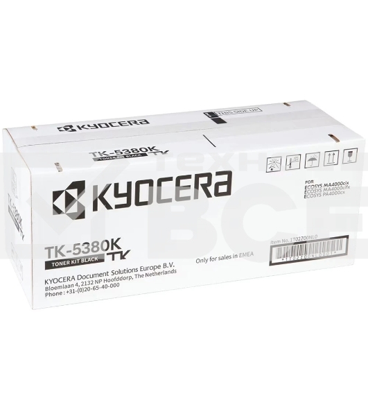 Картридж лазерный Kyocera TK-5380K 1T02Z00NL0 черный (13000стр.) для Kyocera PA4000cx/MA4000cix/MA4000cifx