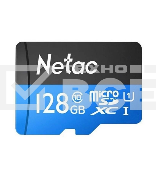 Флеш-Карта NeTac P500 Standard MicroSDXC 128GB U1/C10 up to 80MB/s, retail pack card only