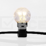 Гирлянда Neon-night LED Galaxy Bulb String 10м, черный каучук, 30 лампx6 LED теплый белый, влагостойкая IP65, фото12