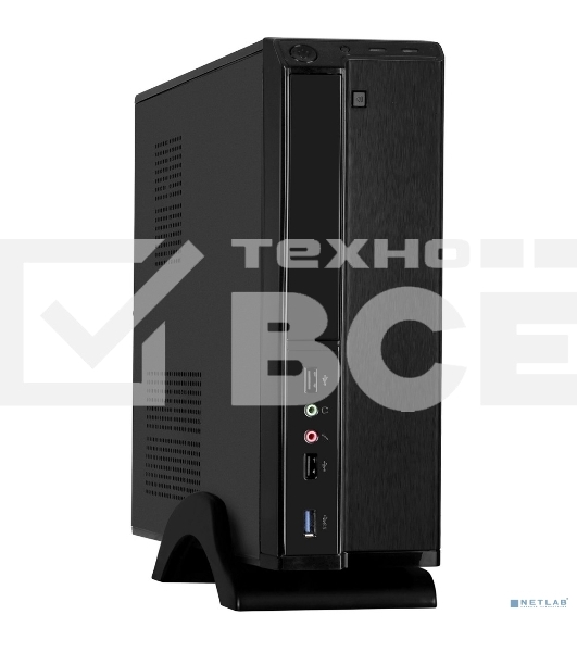 Компьютерный корпус Desktop ExeGate MI-207U-300W-8 (miniITX/mATX, БП M300 с вент. 8см, 1*USB+1*USB3.0, аудио, черный)