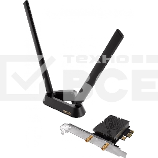 Сетевой адаптер Wi-Fi + Bluetooth Asus PCE-BE92BT BE9400 PCI Express (ант.внеш.несъем.) 2ант.