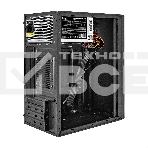 Компьютерный корпус Minitower ExeGate BAA-308U2-UNS350 (mATX, БП UNS350 с вент. 12см, 1хUSB/2хUSB 3.0, HD Audio, черный), фото4
