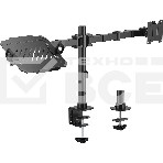 Кронштейн для монитора/ноутбука Cactus CS-VM-LH24-BL черный 17'-35' макс.20кг настольный поворот и наклон, фото 1