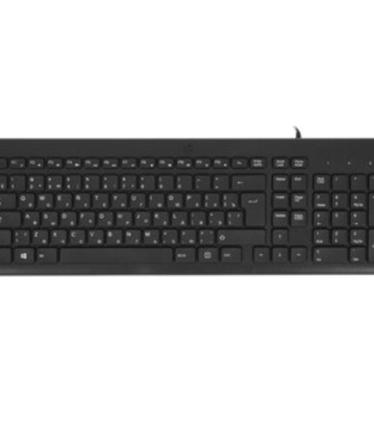 Клавиатура Keyboard HP 150 Wired черный ENG/RUS