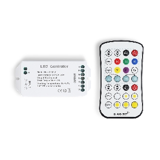 Контроллер GS11501 RGB+CCT 12A 12V 144W/ 24V 288W (ПДУ Радио 2.4G CR2025)