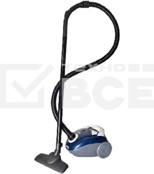 Пылесос Delta DL-0835 синий, 1600/300 Вт, объем мешка для сбора пыли 2 л.