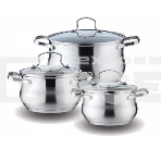 Набор посуды KELLI KL-4209 6 пред. Кастрюля с жаропрочной стекл. крышкой 2.1 л. Кастрюля с жаропрочной стекл. крышкой 3 л. Кастрюля с жаропрочной стекл. крышкой 4 л. Высококачественная нерж. сталь 18/10. 5-ти слойное капсульное дно., фото11