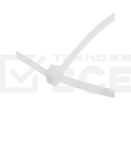 Хомут-стяжкa нейлоновая с тройным замком Rexant 150x3,6 мм, белая, упаковка 100 шт.