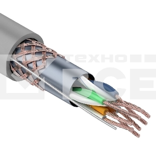 Кабель витая пара Rexant SFTP 4PR 24AWG, CAT5e, STRANDED, бухта 305 м