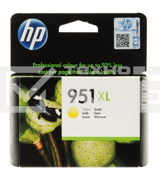 Картридж струйный HP 951XL CN048AE желтый для HP OJ Pro 8100/8600 (1500стр.)