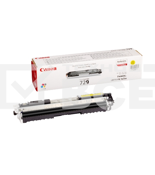 Картридж лазерный Canon Cartridge 729Y (4367B002) желтый (1000 стр.) для Canon i-Sensys LBP-7010C/7018C