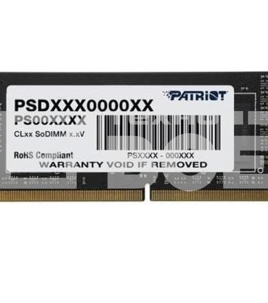 Оперативная память Patriot Signature, DDR4, 4GB (1x4 GB), 2666 MHz, CL19, SO-DIMM