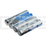 Батарейка GoPower LR03 AAA BOX20 Shrink 4 Alkaline 1.5V ( цена  за 1 упаковку 20шт ), фото 1