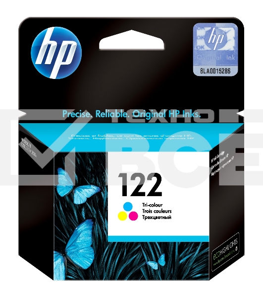 Картридж струйный HP 122 CH562HE многоцветный для HP DJ 1050A/2050A/3000 (100 стр.)