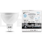 Лампа светодиодная Gauss Elementary MR16 9Вт цок.:GX5.3 спот 220B 6500K св.свеч.бел.хол. MR16 (упак.:10шт) (13539), фото 1